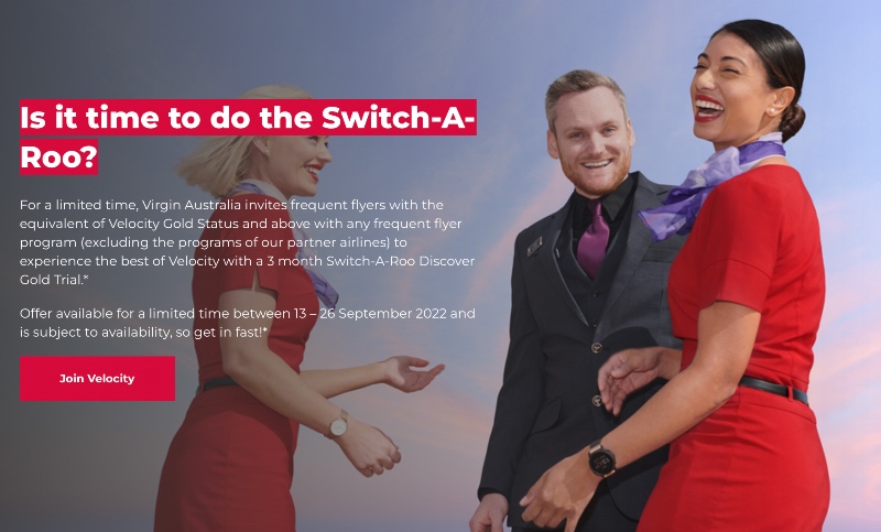 Velocity switch-a-roo website promo
