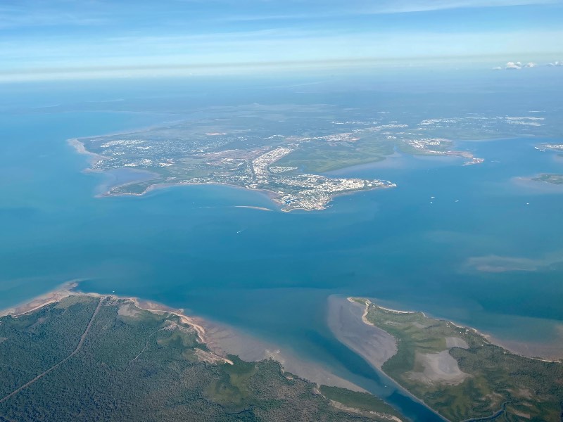 View of Darwin after take-off