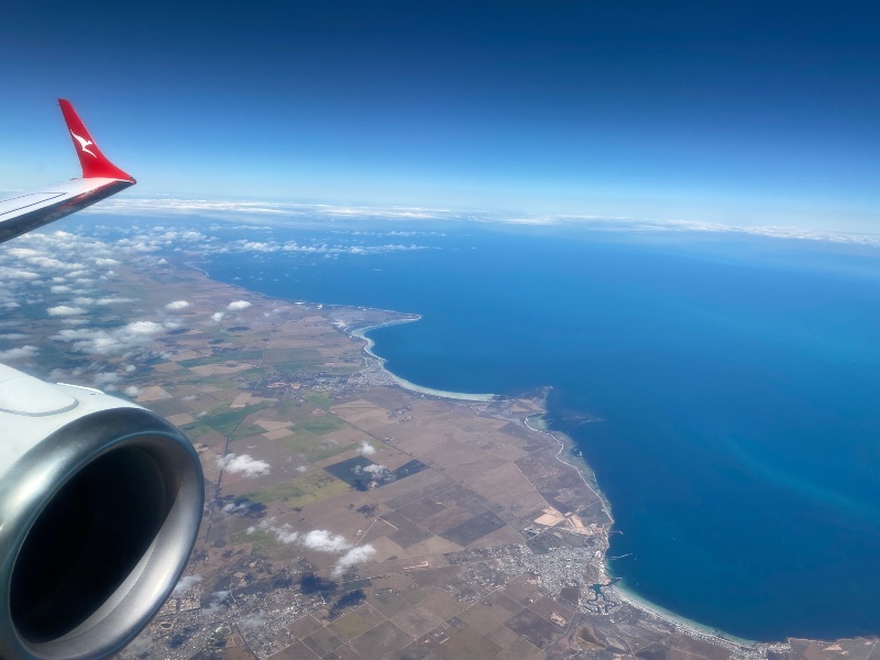 View after take-off from Adelaide